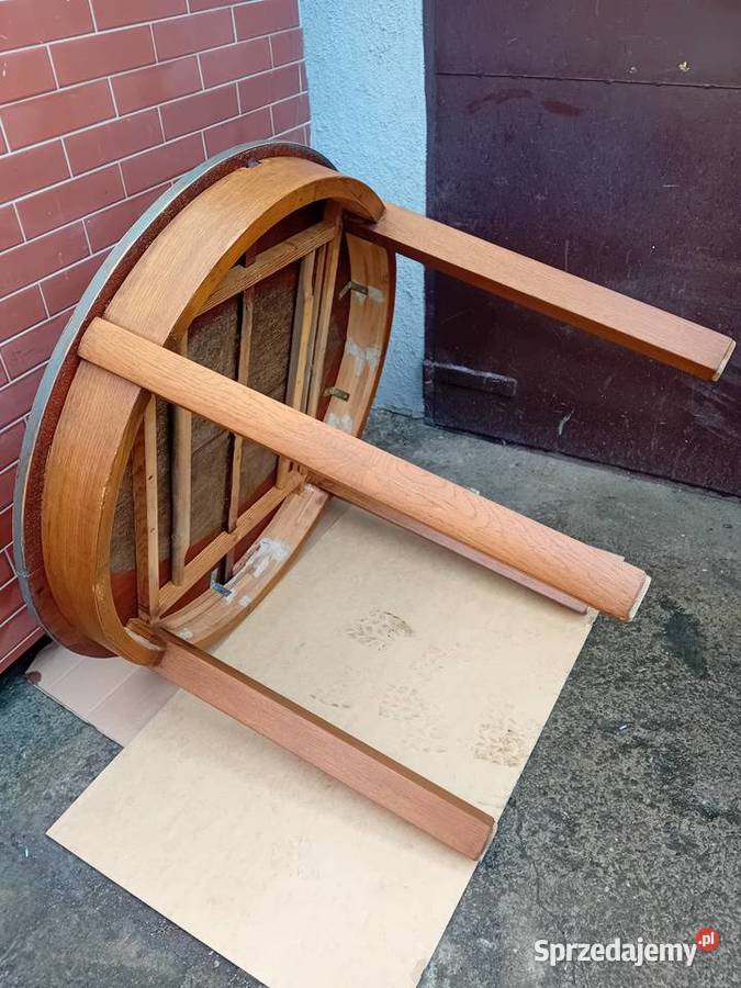 Stół okrągły drewniany 100 śląskie Bielsko-Biała sprzedam