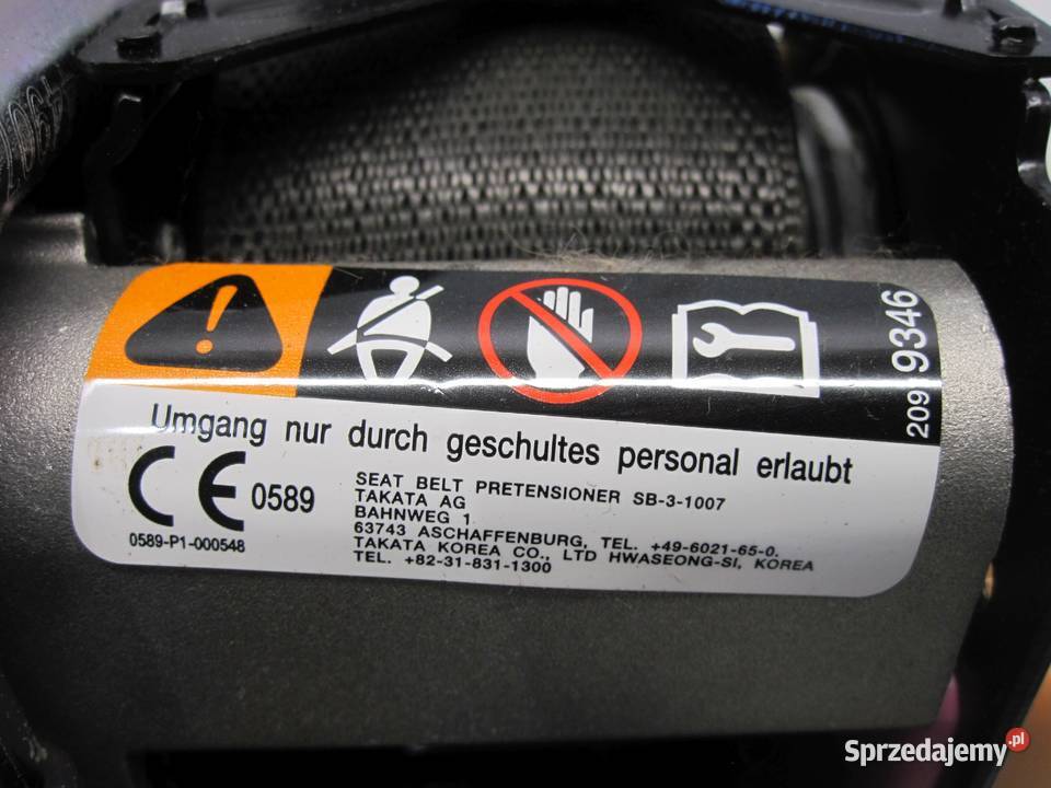 MOKKA A 15r pas bezpieczeństwa lewy przód