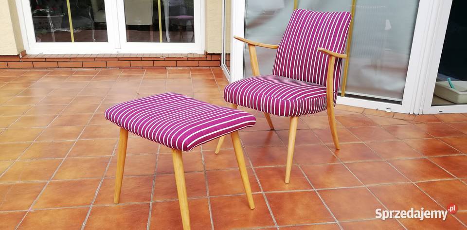 Stolik okrągły PRL art deco kawowy Garwolin