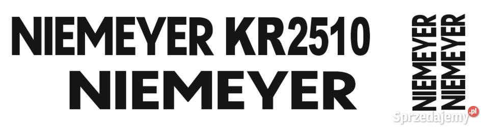 Zestaw naklejek do brony wibracyjnej Niemeyer KR Kamionna
