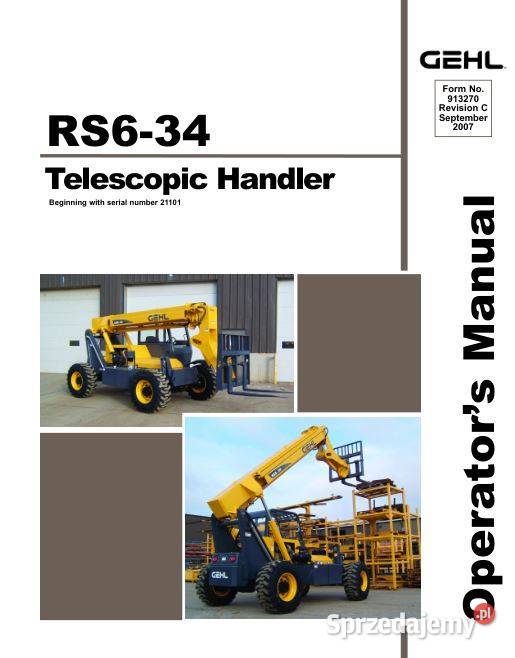 GEHL RS634 instrukcja obslugi DTR Kielce