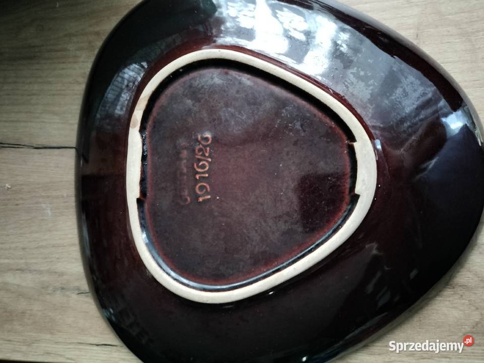 Duża ceramiczna patera trójkątna Pozostałe Choszczno