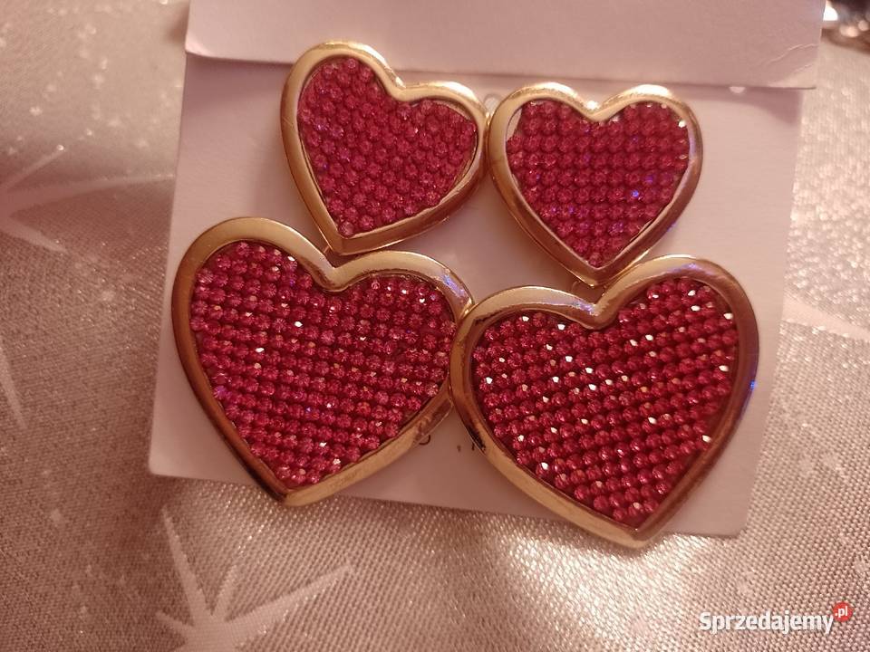 ASOS Różowe Bogato zdobione kolczyki serca z Dla kobiet Kraków