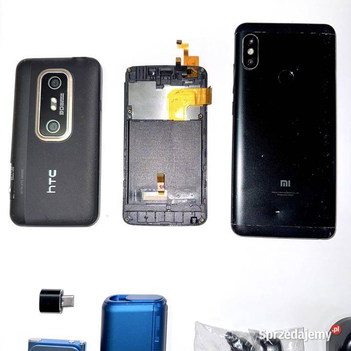 Zestaw elektroniki telefony urządzenia słuchawki Warszawa