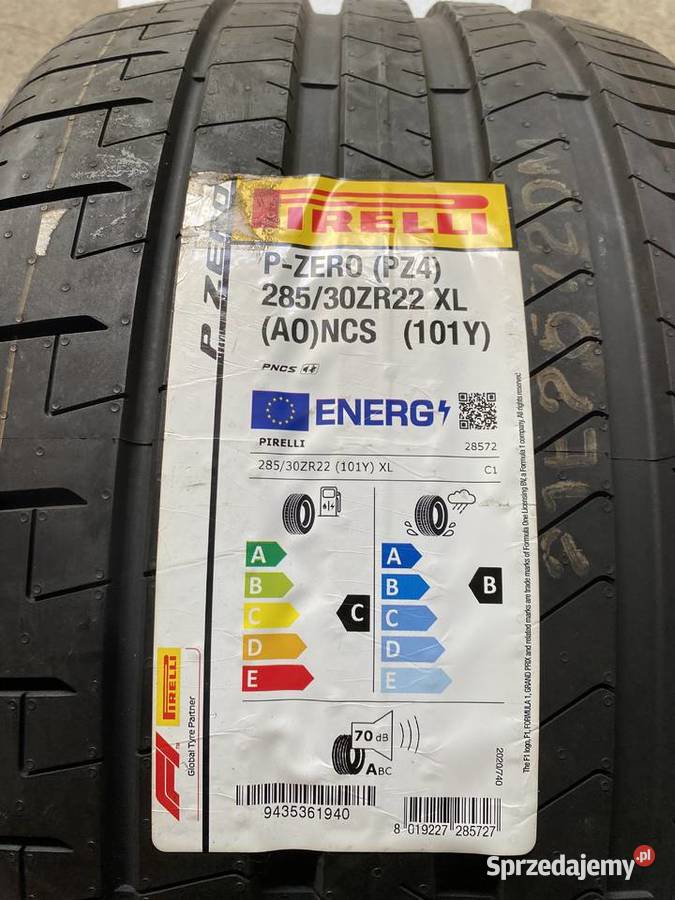Opona Pirelli PZERO 28530ZR22 22cale Samochodowe Ślesin sprzedam