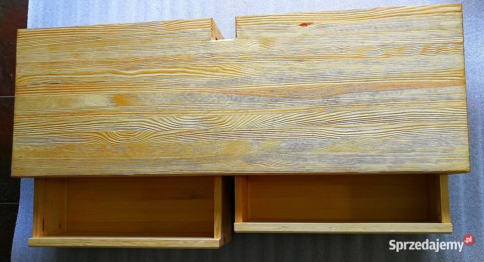 Konsola drewniana rustykalna półka drewniana