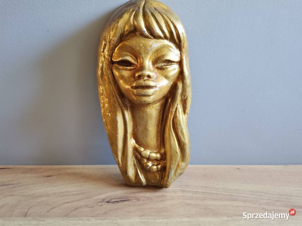 Stara metalowa maska PRL 1960 Katowice