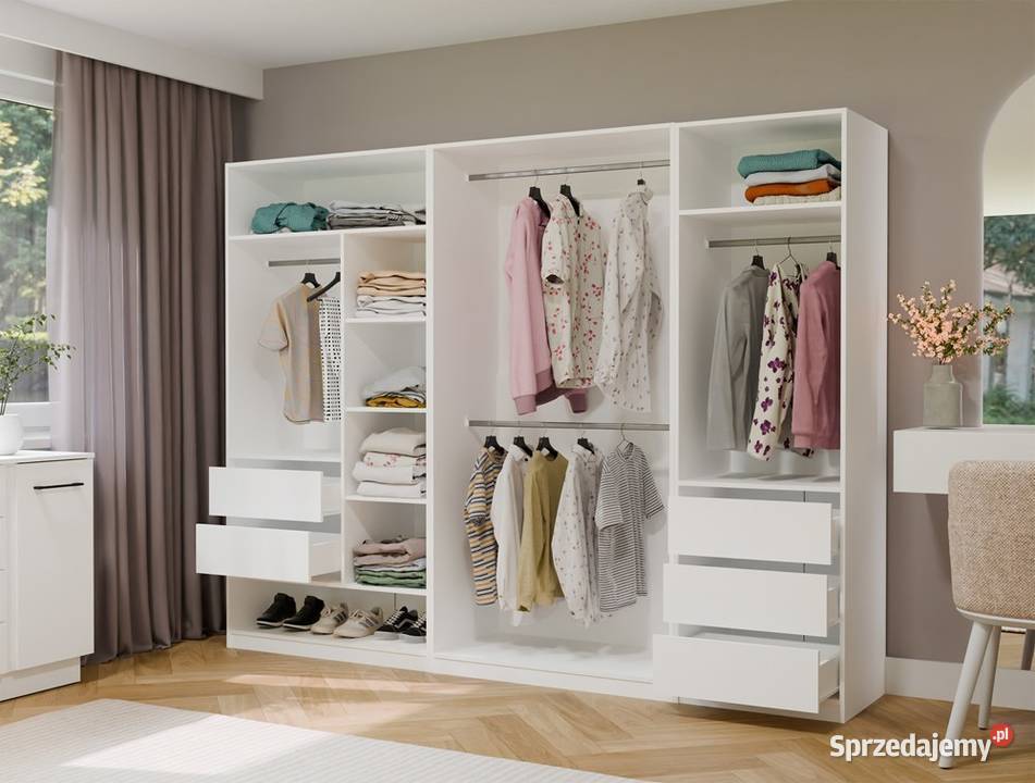 Moduł Szuflad OPENO 2SZ 2 Szuflady BIAŁY Do