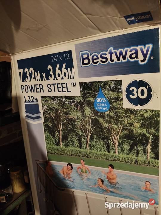 Duży Basen bestway stelażowy Ogród Borek sprzedam