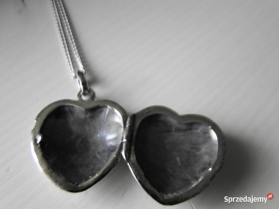 Stary piękny naszyjnik sekretnik srebro srebro Naszyjniki Warszawa