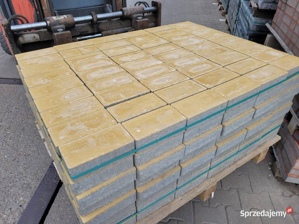 Kostka brukowa cegiełka żółta 40 mkw Hryniewicze