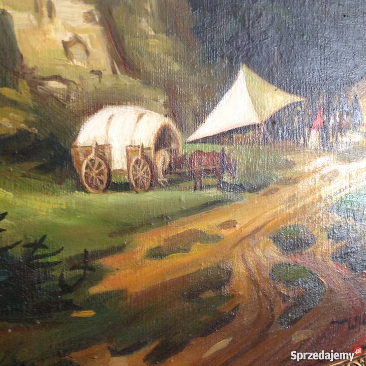 Obraz olejny Wiesława Michalska śląskie Katowice