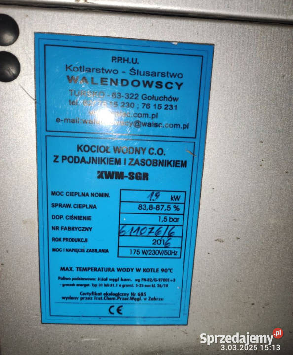 Piec z podajnikiem na ekogroszek