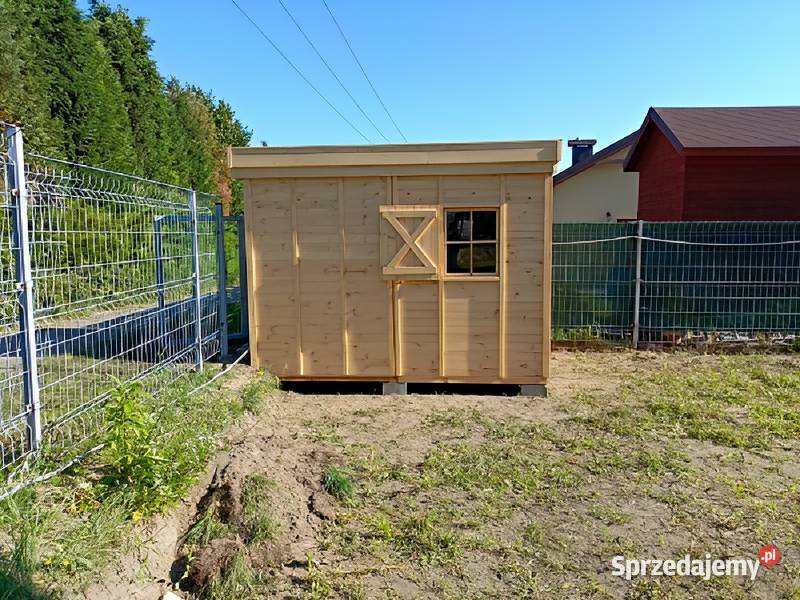 DOMEK NARZĘDZIOWY OGRODOWY DACH JEDNOSPADOWY Parzymiechy