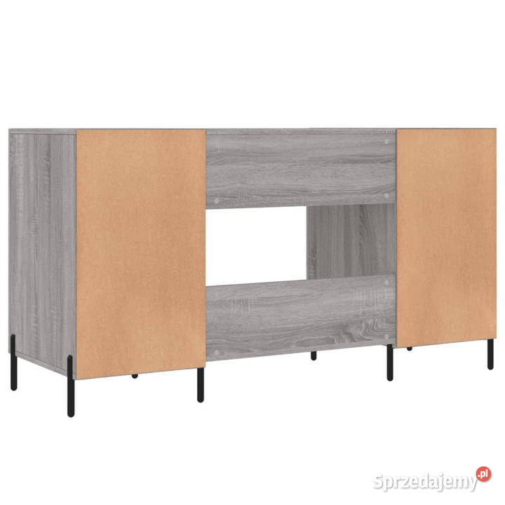 Biurko szary dąb sonoma 140x50x75 materiał Warszawa