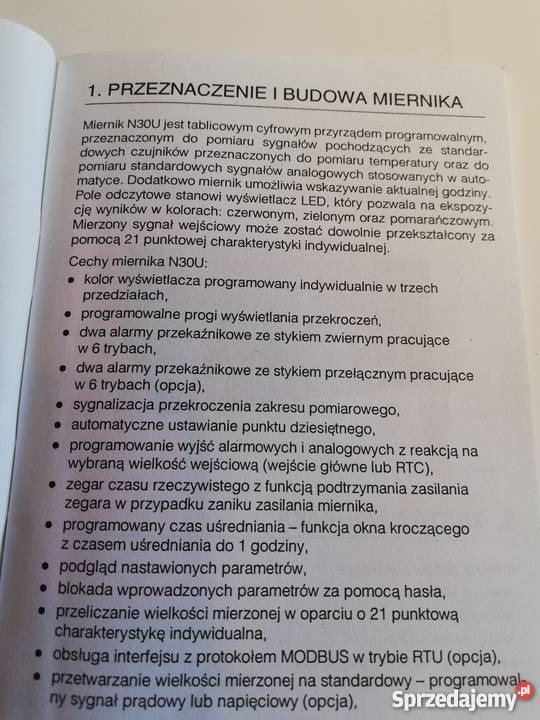 Programowalny miernik cyfrowy temperatury N30U Dąbrowa Górnicza