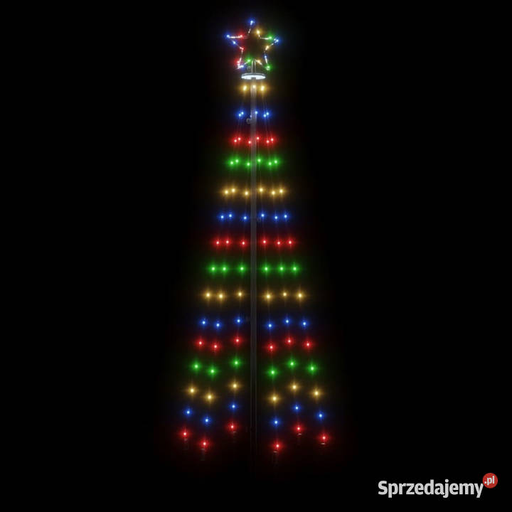Choinka stożkowa 108 kolorowych diod LED 70x180 mazowieckie Warszawa