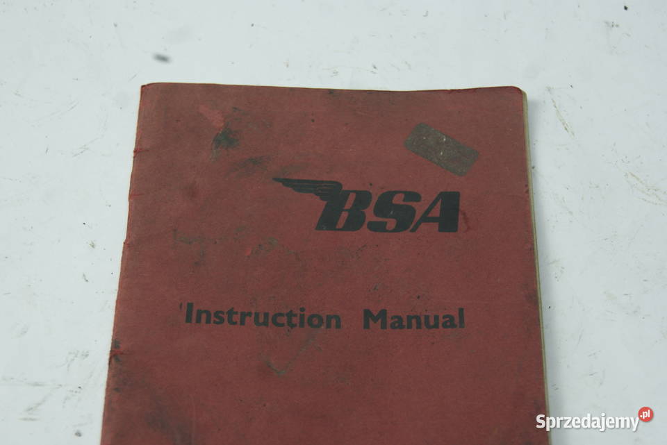 INSTRUKCJA BSA MODEL MODEL C10L 250 cc SV