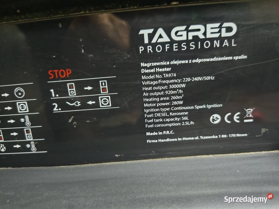 nagrzewnica TAGRED 30kw