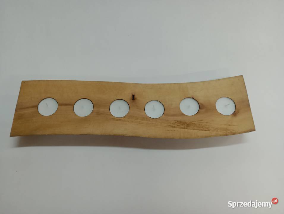 ŚWIECZNIK BRZOZOWY TEALIGHT DREWNIANY ŚWIECZNIK lubuskie Żagań