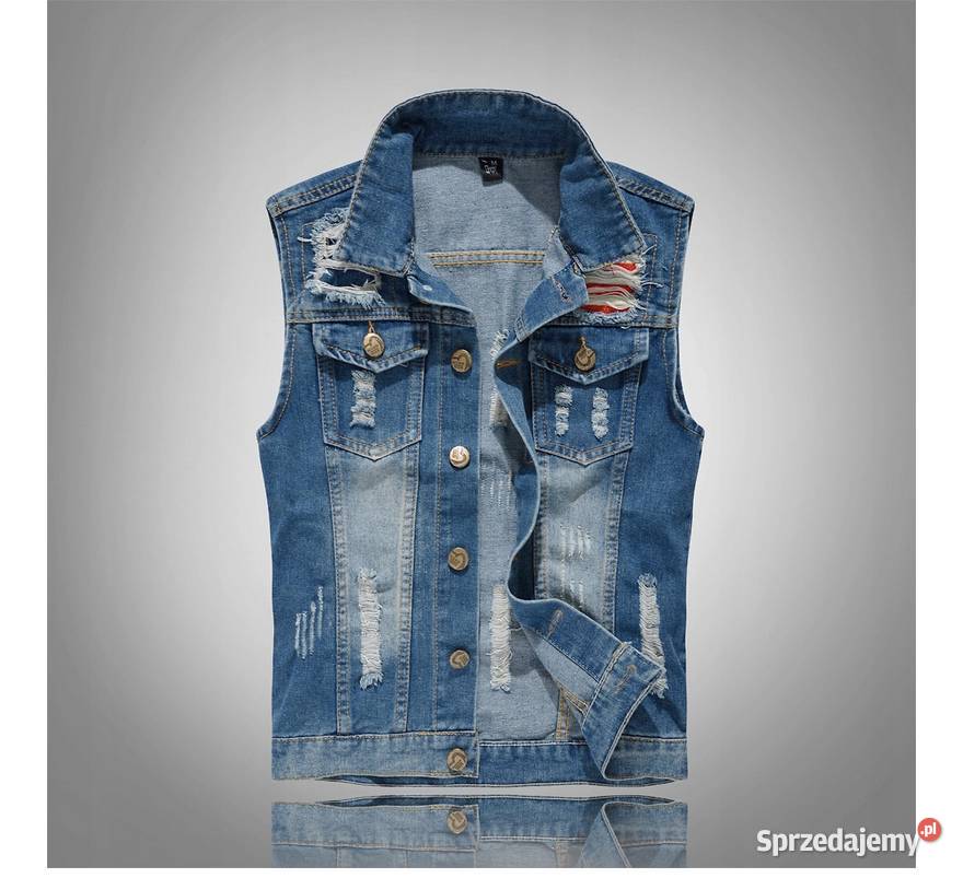 Bezrękawnik kamizelka katana jeansowa USA śląskie Sosnowiec