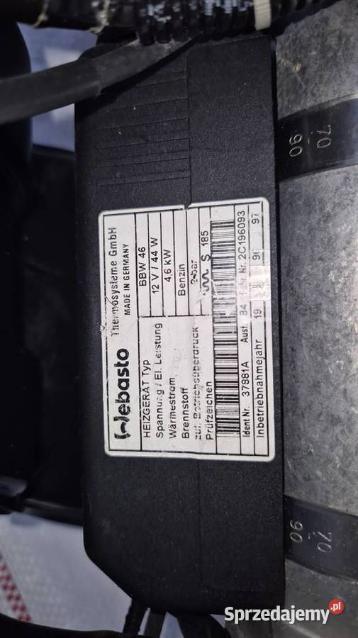 NOWE WEBASTO BBW46 OGRZEWANIE WODNE12V 46kw VW