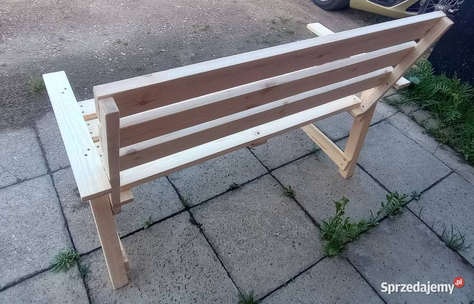 Ławka drewniana sosnowa ławka z kantówek 120 drewno sprzedam