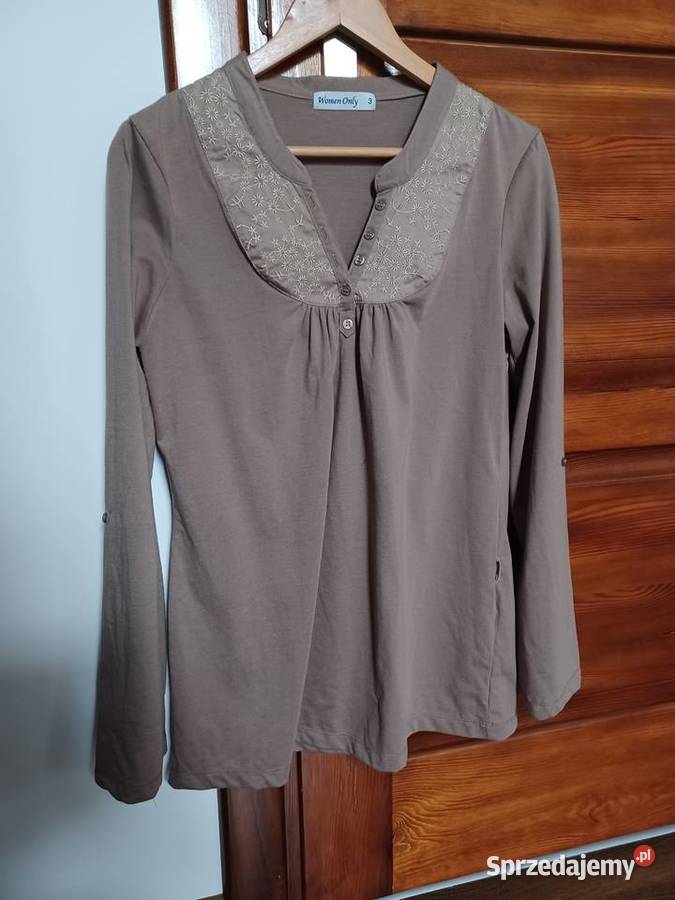 Bluzka długi rękaw Women Only brązowy khaki sprzedam
