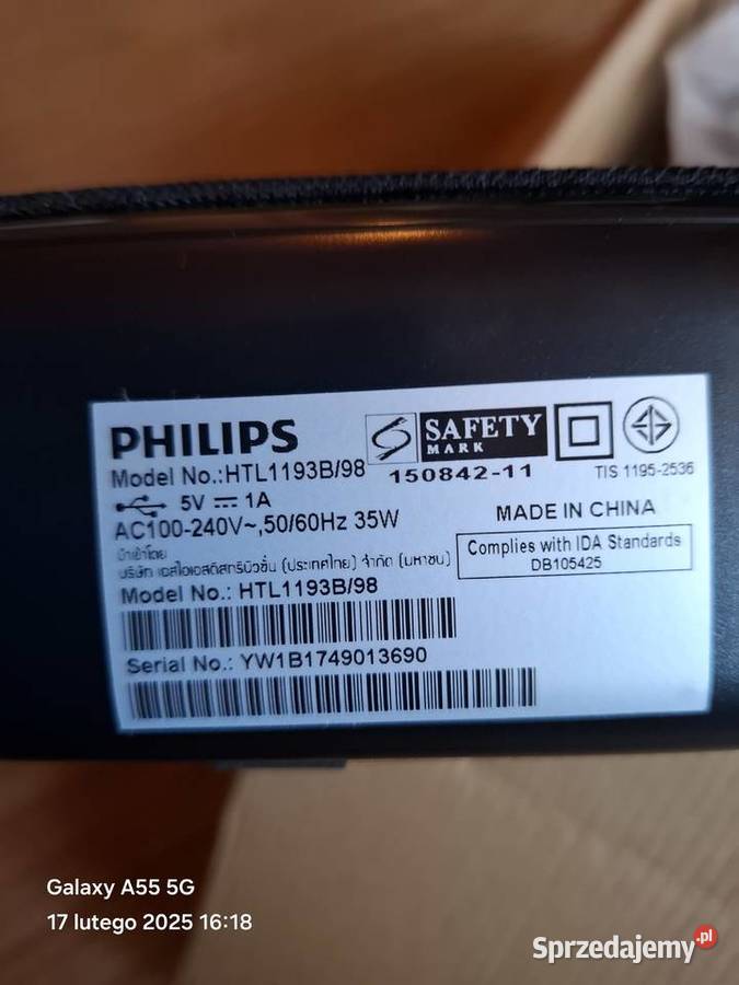 Sunbaru Philipsa HTL1193B98 dolnośląskie Wrocław