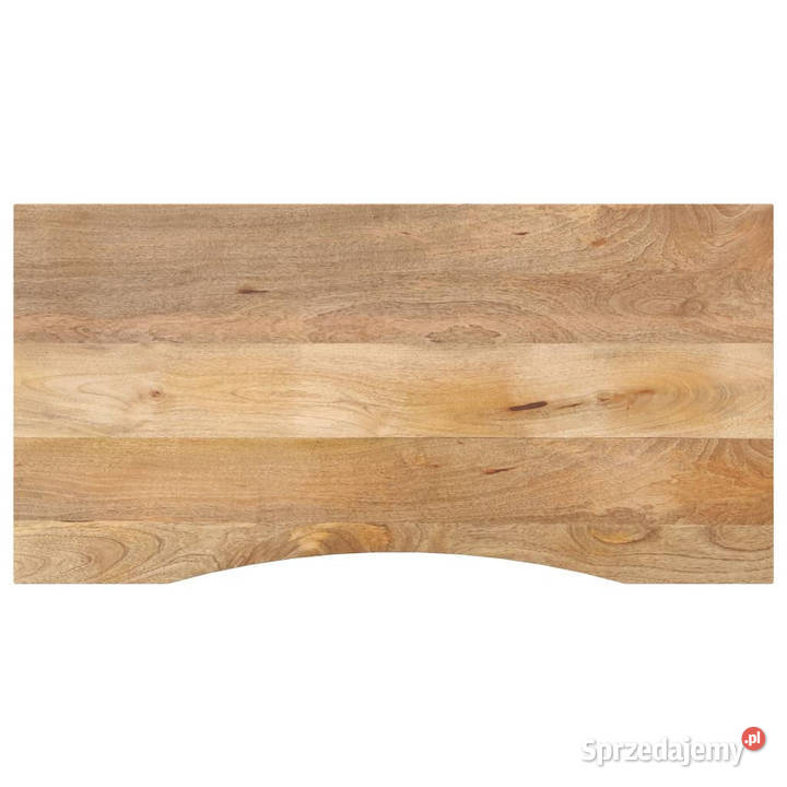 Blat biurka z wycięciem 140x50x25 surowe drewno Warszawa