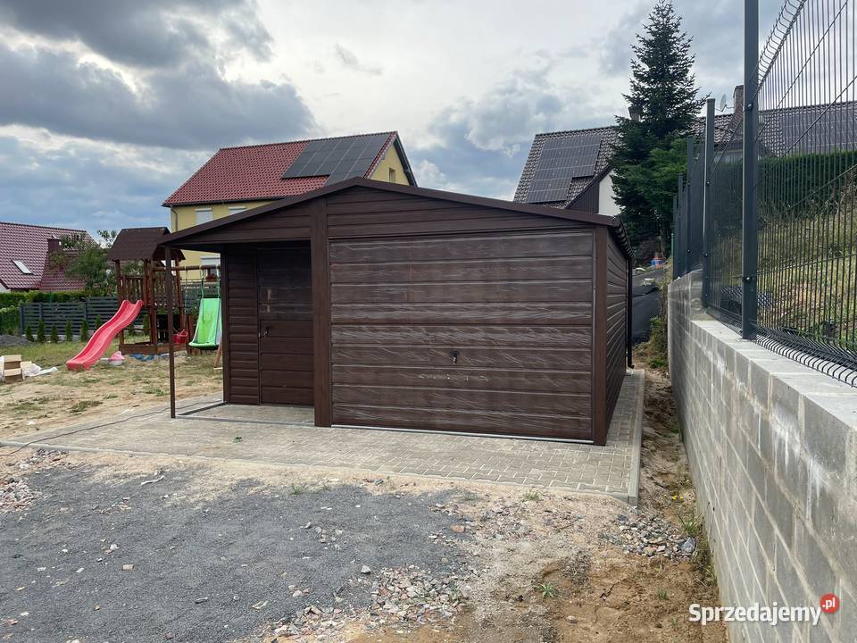 Garaż Blaszany Premium 4x5 Ciemny Orzech Pozostałe Gliwice