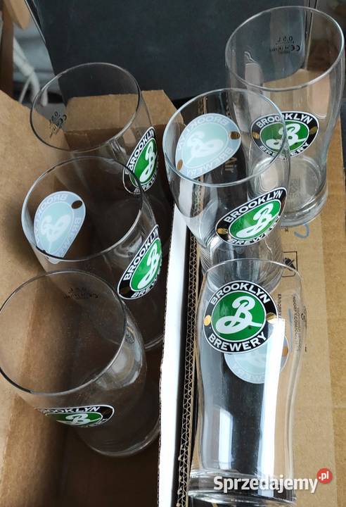 BROOKLYN szklanki do piwa 05l NOWE 6 warmińsko-mazurskie Olsztyn sprzedam