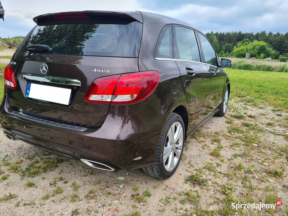 Mercedes B250 4matic 20 benzyna Automat Skóry elektryczne szyby warmińsko-mazurskie sprzedam