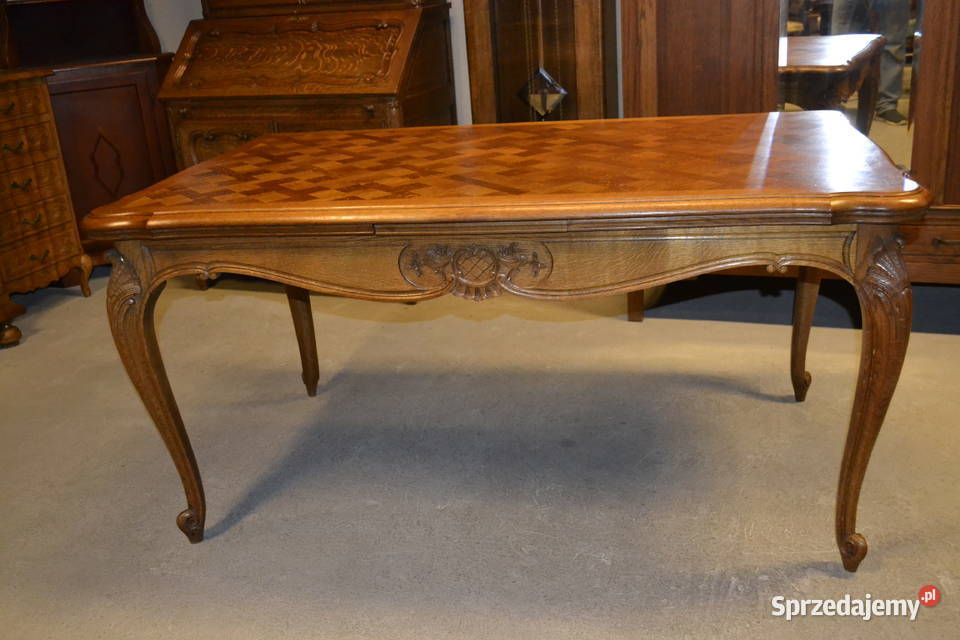 stół ludwikowski snycerka dąb Meble Będzin sprzedam