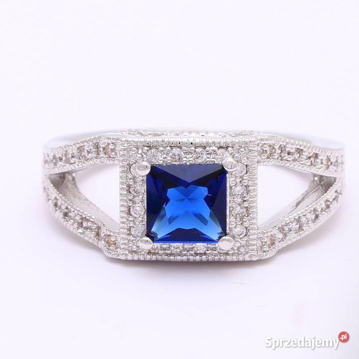 Nowy pierscionek srebrny kolor posrebrzany