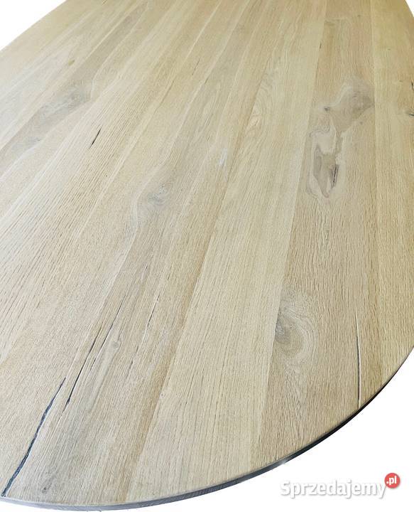 OWALNY STÓŁ DĄB NATURALNY 220X100 78cm Opole