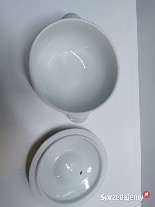 Francuskie stare naczynie z przykrywką Lublin