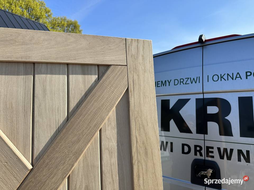 Drzwi drewniane dębowe NA KAŻDY WYMIAR CAŁA Grzybno sprzedam