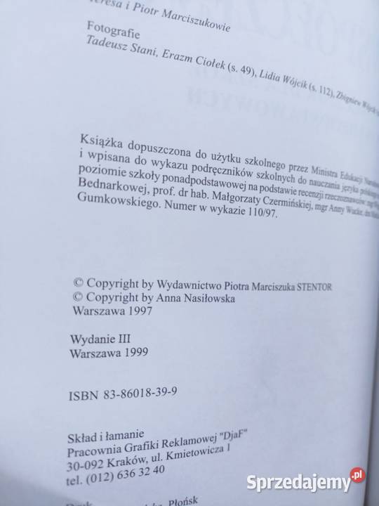 Literatura współczesna używane podręczniki mazowieckie Warszawa