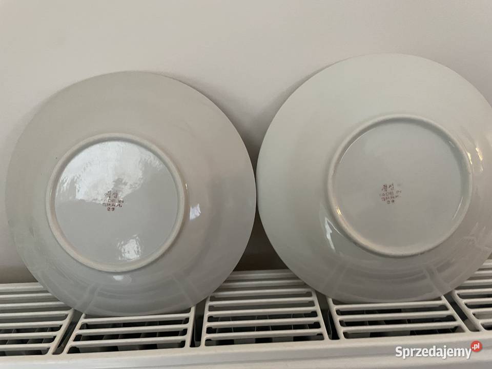 koreańskie porcelanowe talerze PRL Antyki, Sztuka, Kolekcje Pruszcz Gdański