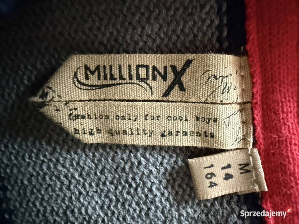 Sweter Męski w Paski Elegancki Million X Odzież i bielizna męska Czerwionka-Leszczyny sprzedam