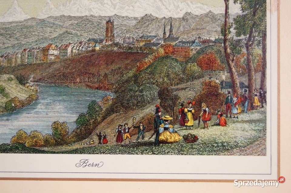 Podkładka na stół grafika miasto Bern Szwajcaria Lublin