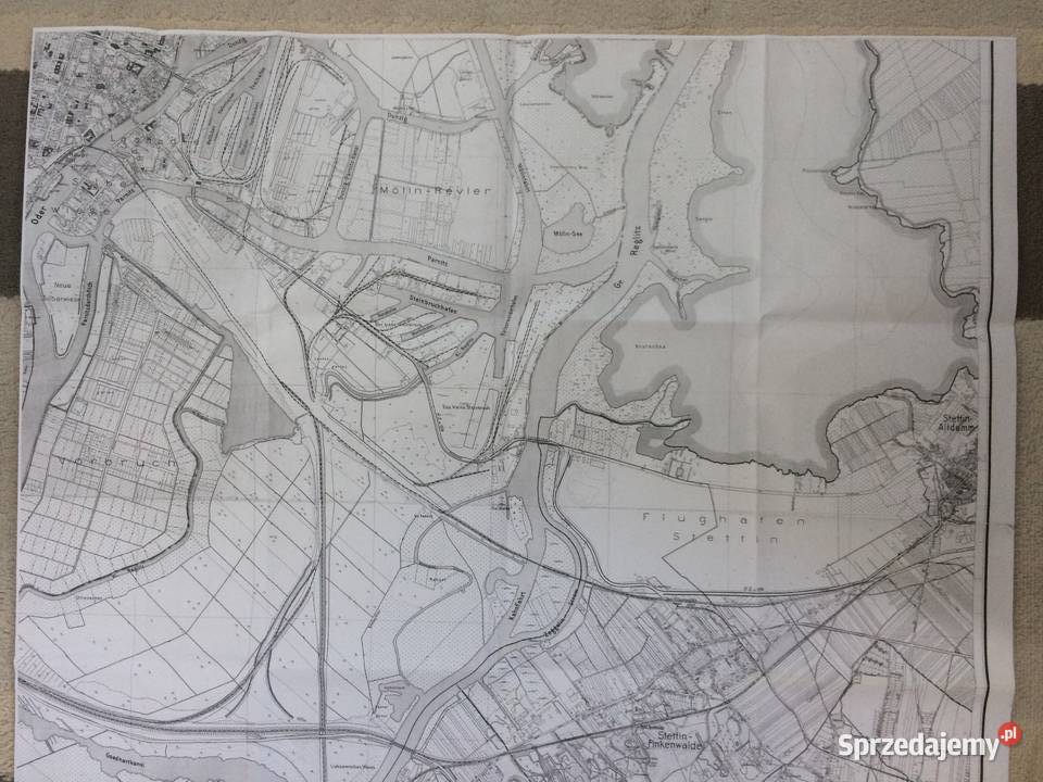 437 Kopia Niemieckiej Mapy Szczecin Zdroje