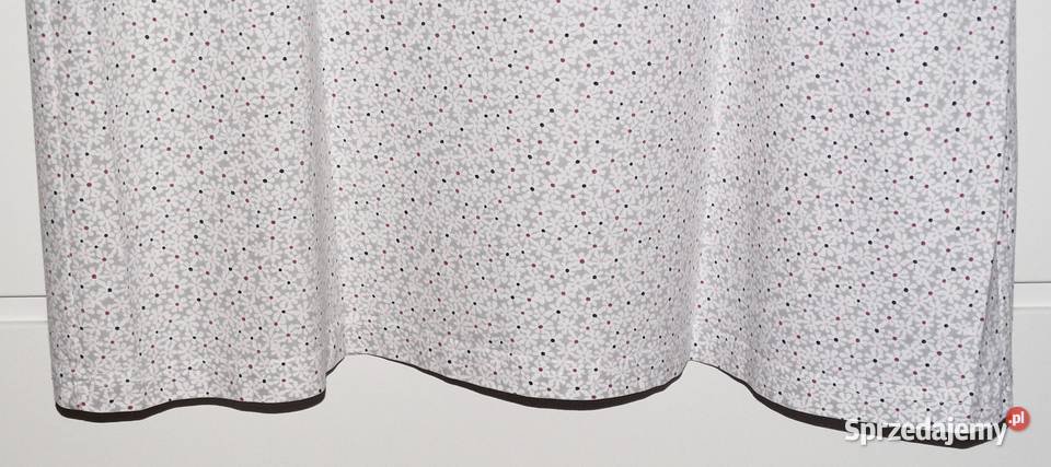 Bawełniana popielata koszula nocna z krótkim