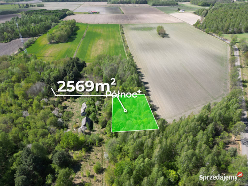 Działka inwestycyjna 2569 m PR Sławatycze utwardzona