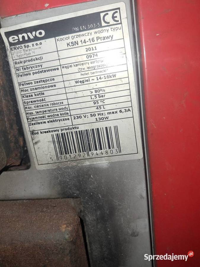 Piec CO 16 kw na pellet węgiel ekogroszek Białystok