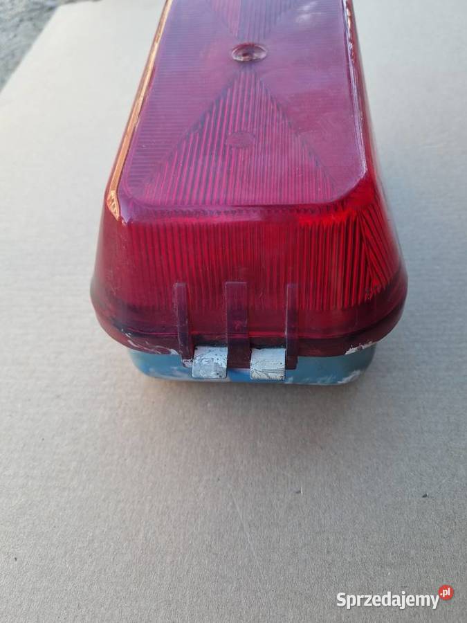 Stara lampa przemysłowa BN3 czerwona Elbląg