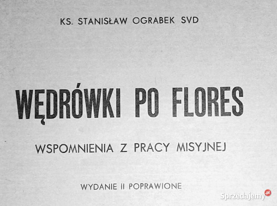 Wędrówki Flores Ks Stanisław Ograbek Pozostałe Chełm