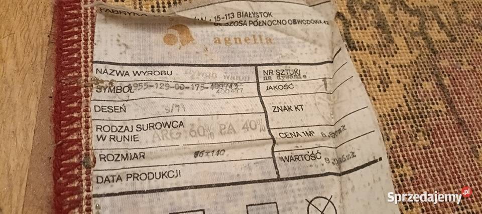 Dywan Kilim PRL wzór orientalny