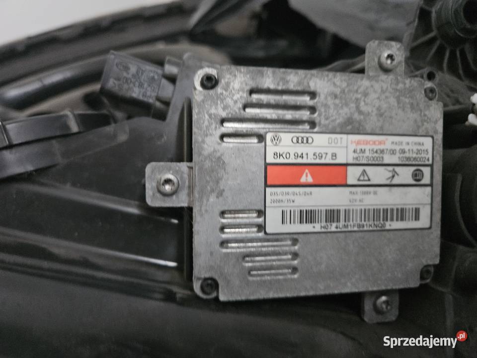 Lampa lewy przod Audi A3 S3 Stany Zjednoczone osobowe Części samochodowe Raszków
